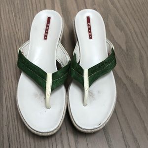 Prada wedge sandals